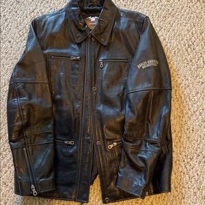 Harley-Davidson Black Leather Biker Jacket